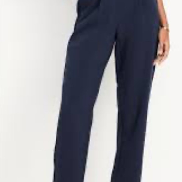 0ld Navy High-Waisted Straight Pants Women's Navy Pants size XL - Picture 3 of 6